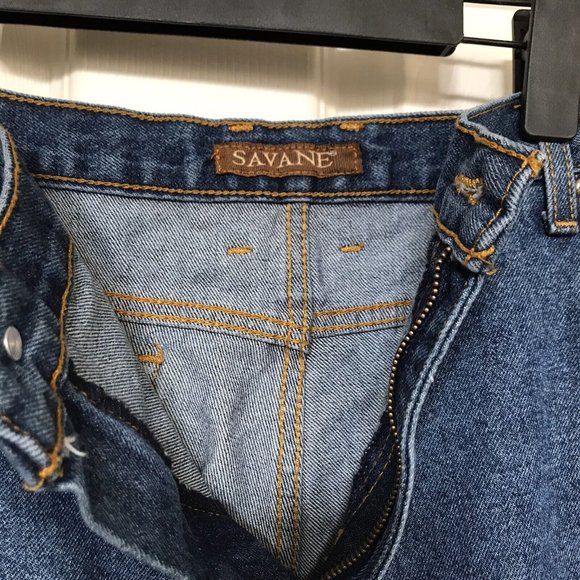 Savane Mens Blue Jeans 40X30 Casual Pants Heavyweight Farm Ranch Cowboy Wear GUC - Picture 4 of 10